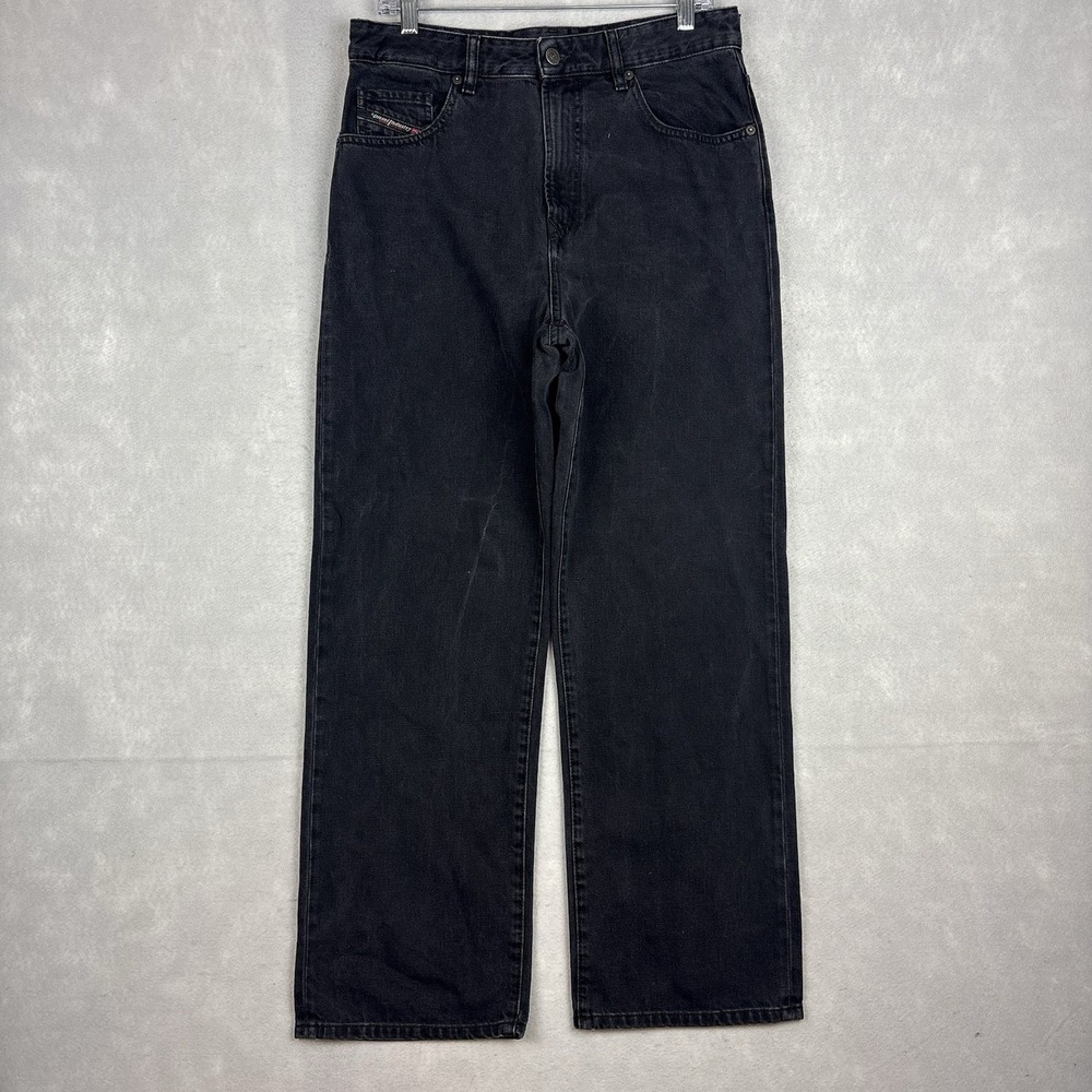 Diesel Baggy Jeans Men’s 32x29 Black Faded Loose Straight Denim Y2K Skater